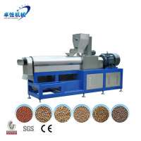 Hot Sale Full Automatic Industrial Double Screw Fish Food Pellet Machine Line